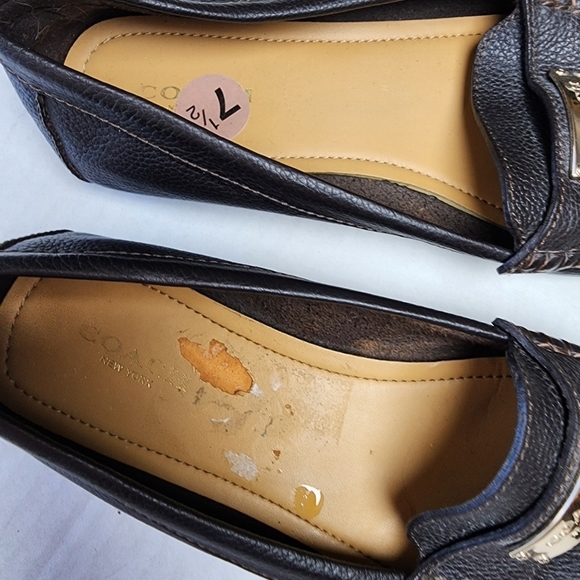 🌸Coach |‎ Fredrica Leather Mocassins, size 7.5 - Picture 9 of 10